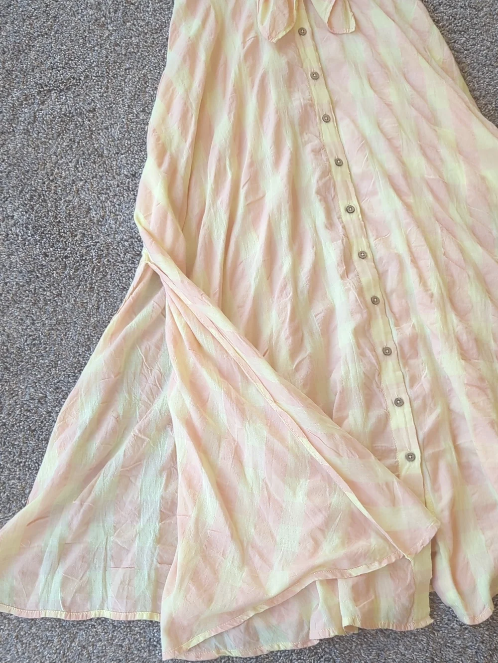Free People Via Midi Dress - Creamsicle Combo S